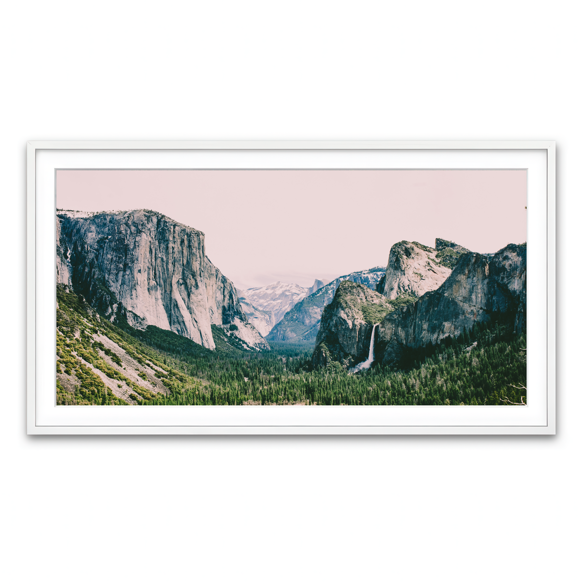 Framed Print 2x1 White