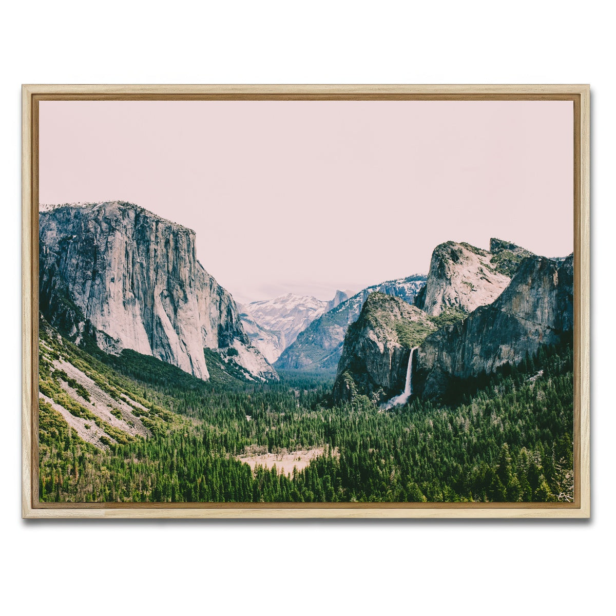 AUTO-MOCKUP WHITE | Pink Yosemite | 1 Piece | Natural Framed Canvas | group=4x3