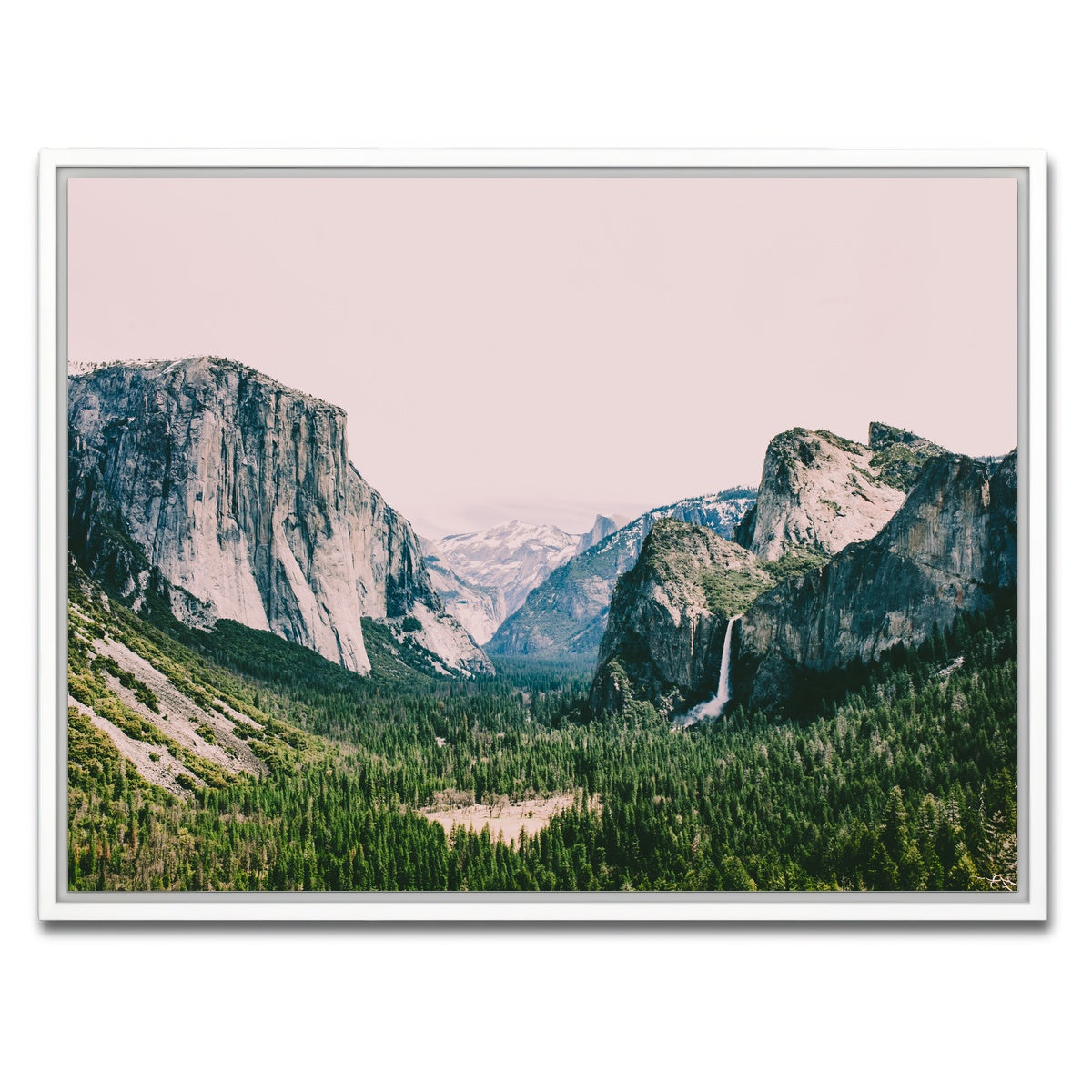 AUTO-MOCKUP WHITE | Pink Yosemite | 1 Piece | White Framed Canvas | group=4x3