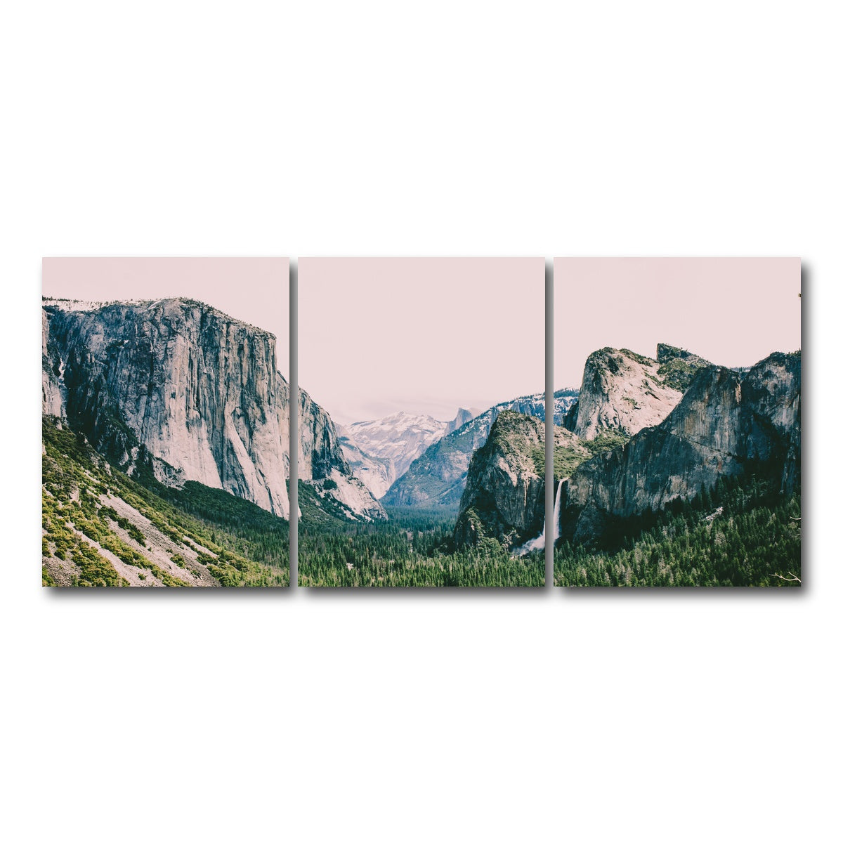 AUTO-MOCKUP WHITE | Pink Yosemite | 3 Piece | Gallery Wrap Canvas | group=18x24