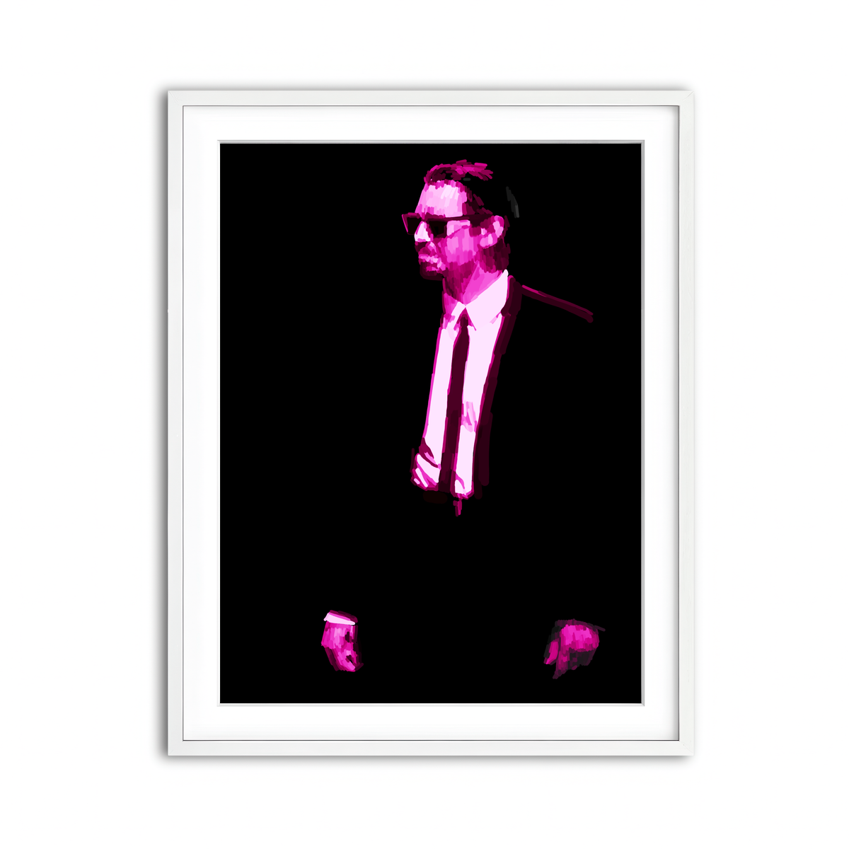 Framed Print 3x4 White