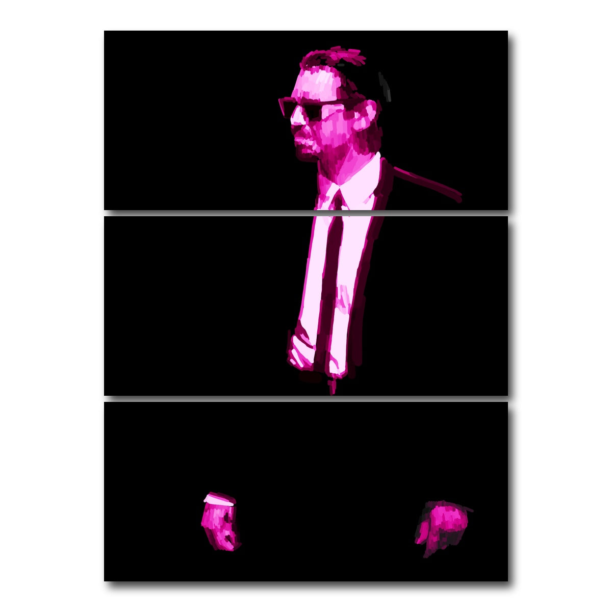 AUTO-MOCKUP WHITE | Pink | 3 Piece | Gallery Wrap Canvas | group=8x18_stacked