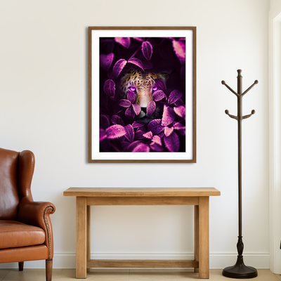 AUTO-MOCKUP ROOM | Pink Eyes Jaguar Wall Art