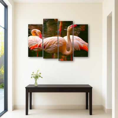 AUTO-MOCKUP ROOM | Pink flamingo birds