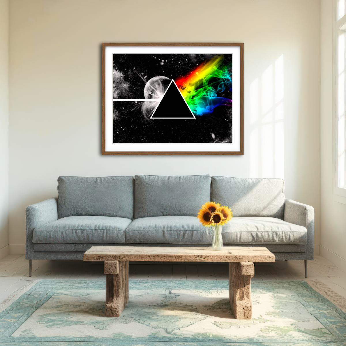 AUTO-MOCKUP ROOM | Pink Floyd - Dark Side of the Moon Wall Art