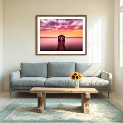 AUTO-MOCKUP ROOM | Pink Lake House Wall Art
