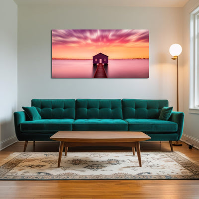 AUTO-MOCKUP ROOM | Pink lake house