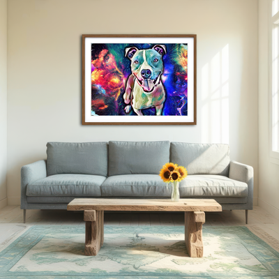 AUTO-MOCKUP ROOM | Pit Bull Wall Art