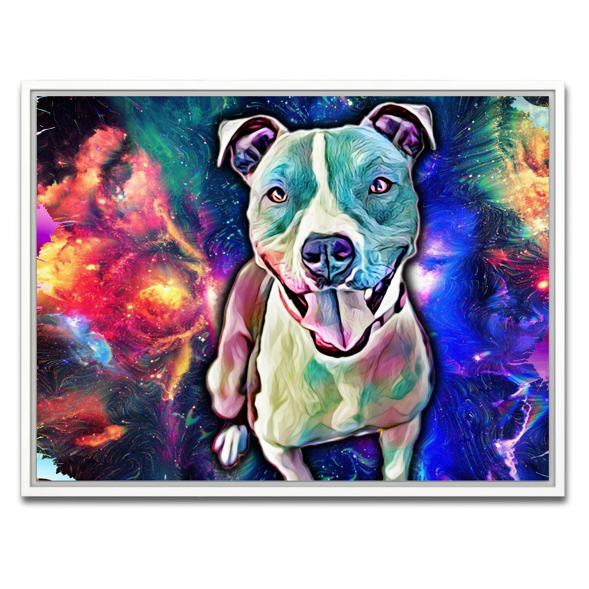 AUTO-MOCKUP WHITE | Pit Bull | 1 Piece | White Framed Canvas | group=4x3
