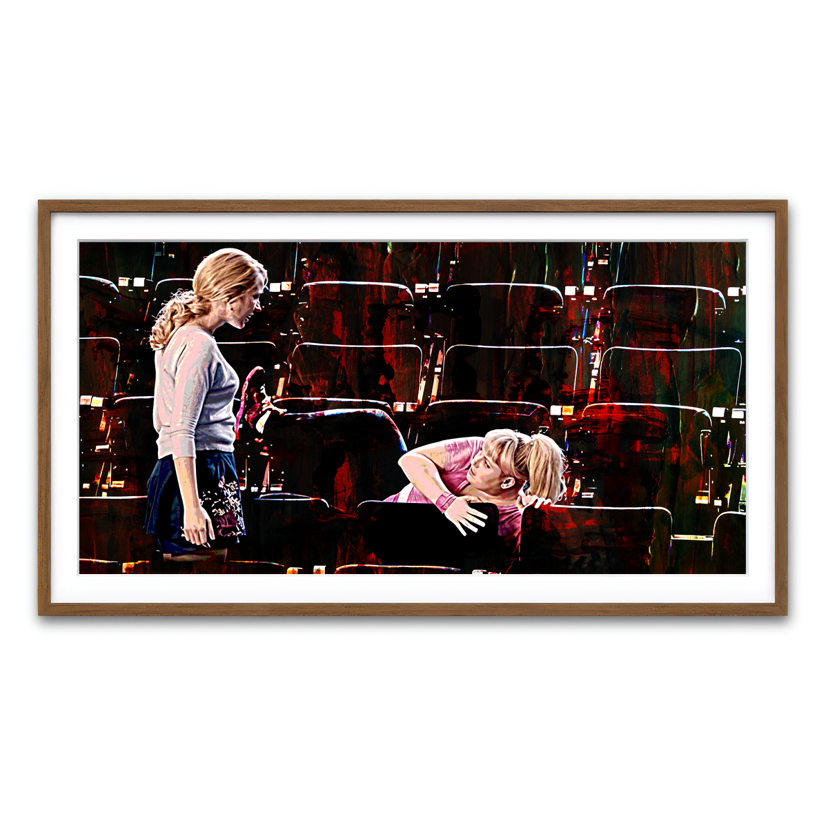 Framed Print 2x1 Walnut