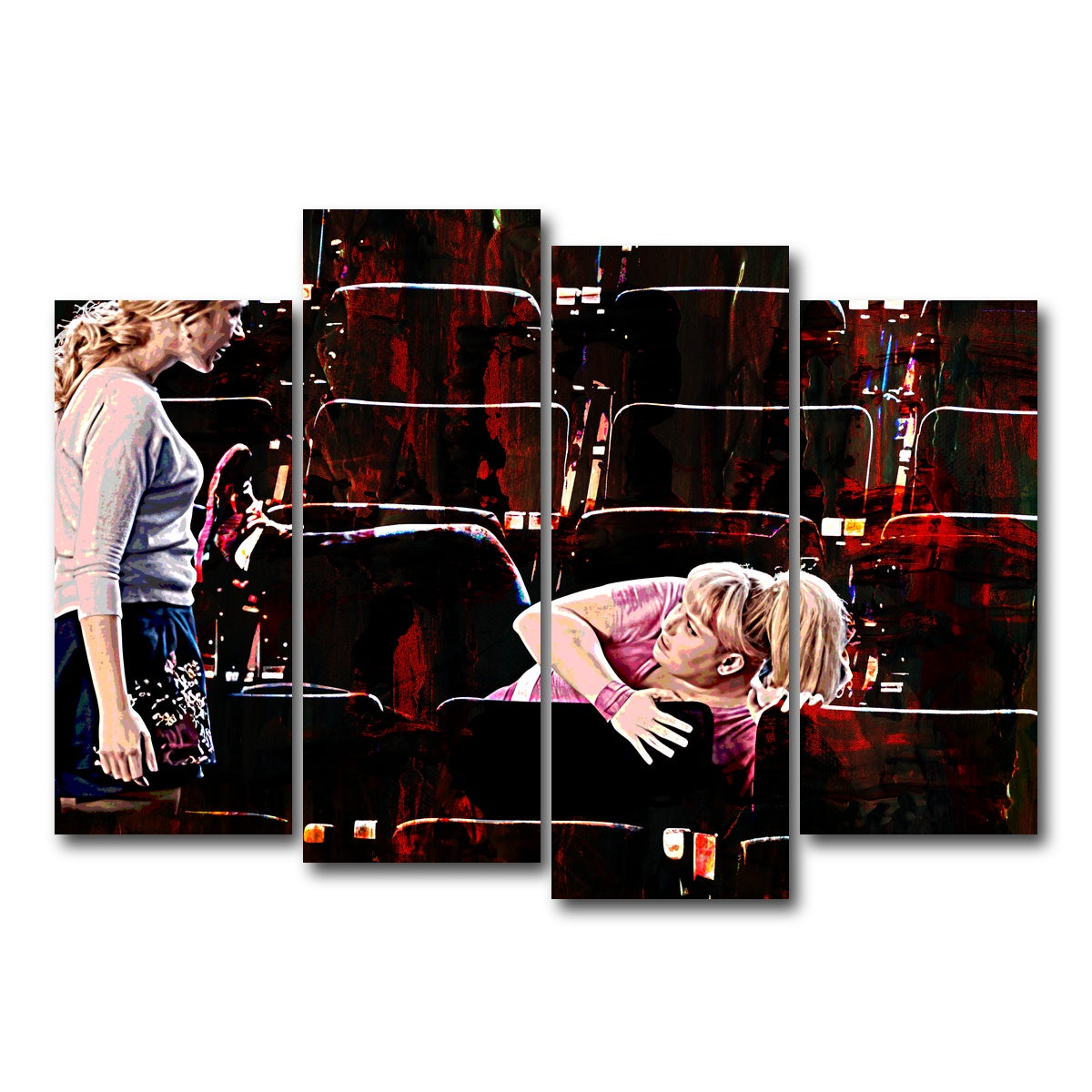 AUTO-MOCKUP WHITE | Pitch Perfect Workout | 4 Piece | Gallery Wrap Canvas | group=4_normal