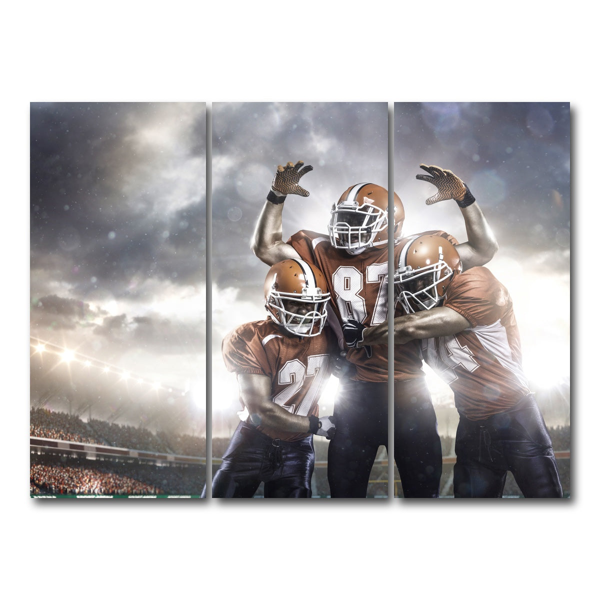 AUTO-MOCKUP WHITE | Players in Action | 3 Piece | Gallery Wrap Canvas | group=8x18