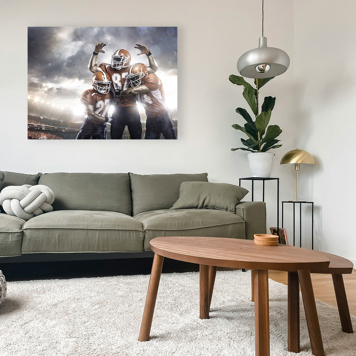 Players in Action Wall Art