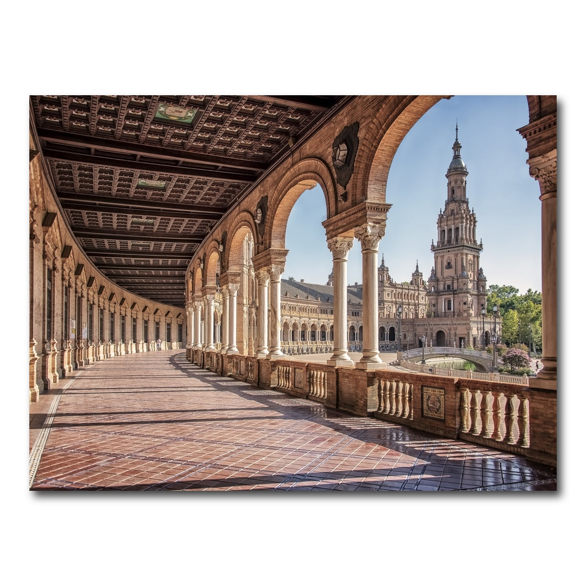 AUTO-MOCKUP WHITE | Plaza De Espana | 1 Piece | Gallery Wrap Canvas | group=4x3