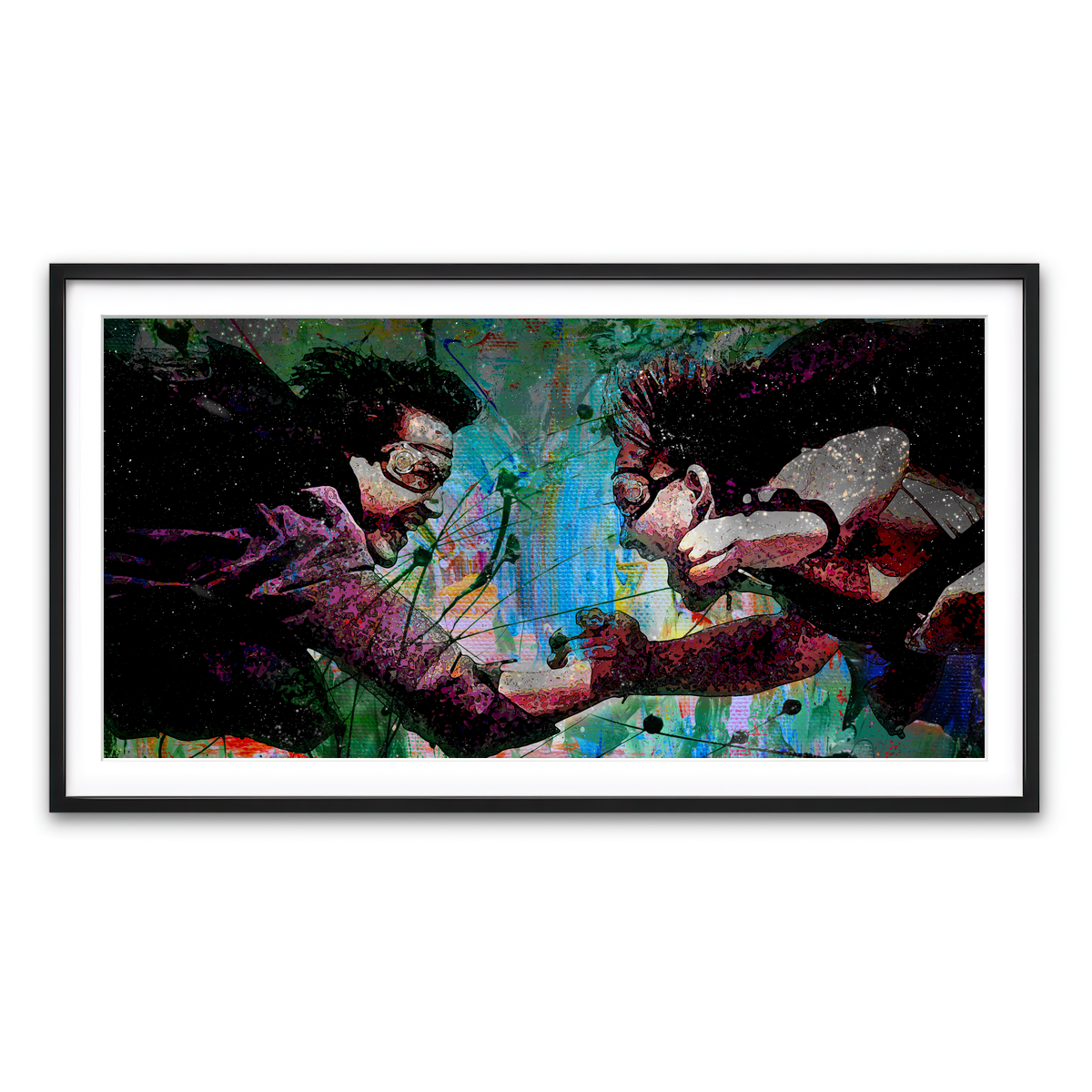 Framed Print 2x1 Black