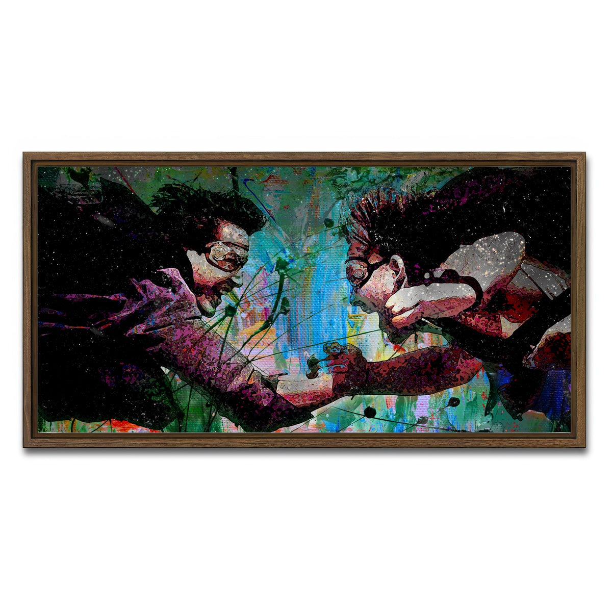 AUTO-MOCKUP WHITE | Point Break | 1 Piece | Walnut Framed Canvas | group=2x1