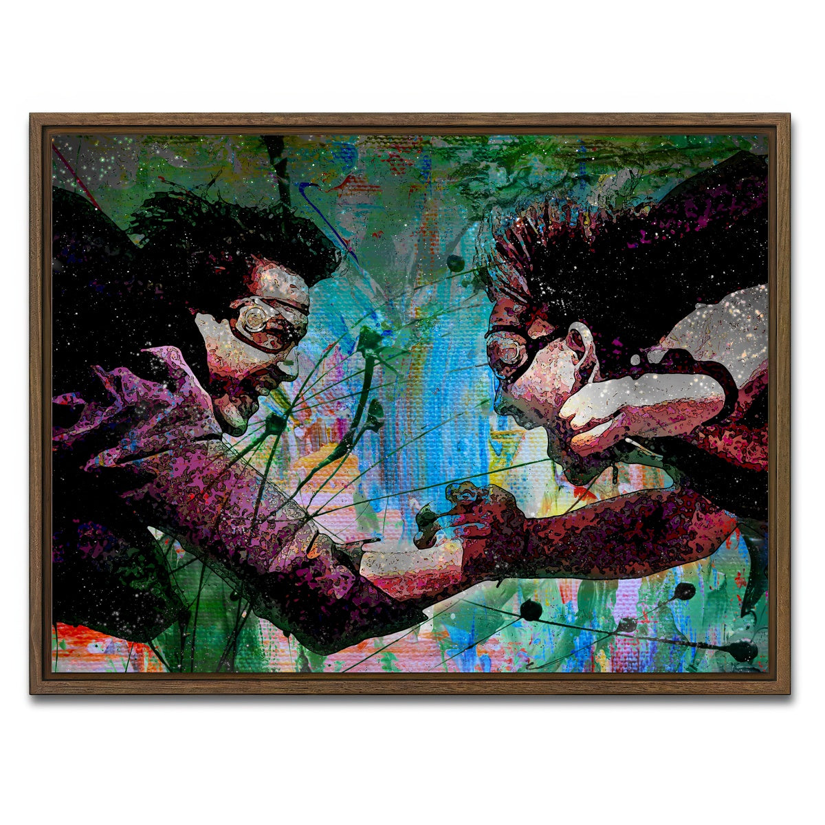 AUTO-MOCKUP WHITE | Point Break | 1 Piece | Walnut Framed Canvas | group=4x3