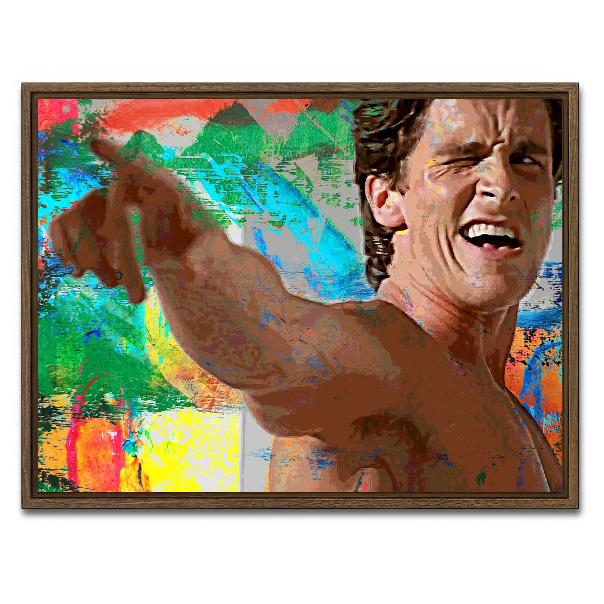 AUTO-MOCKUP WHITE | Point & Wink | 1 Piece | Walnut Framed Canvas | group=4x3