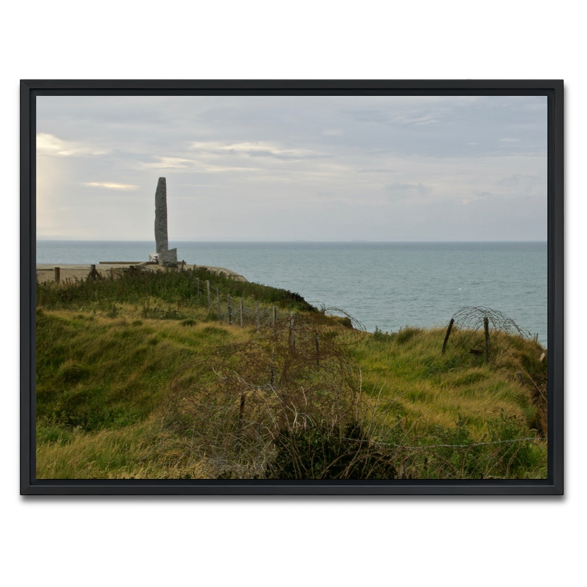 AUTO-MOCKUP WHITE | Pointe du Hoc - D Day | 1 Piece | Black Framed Canvas | group=4x3