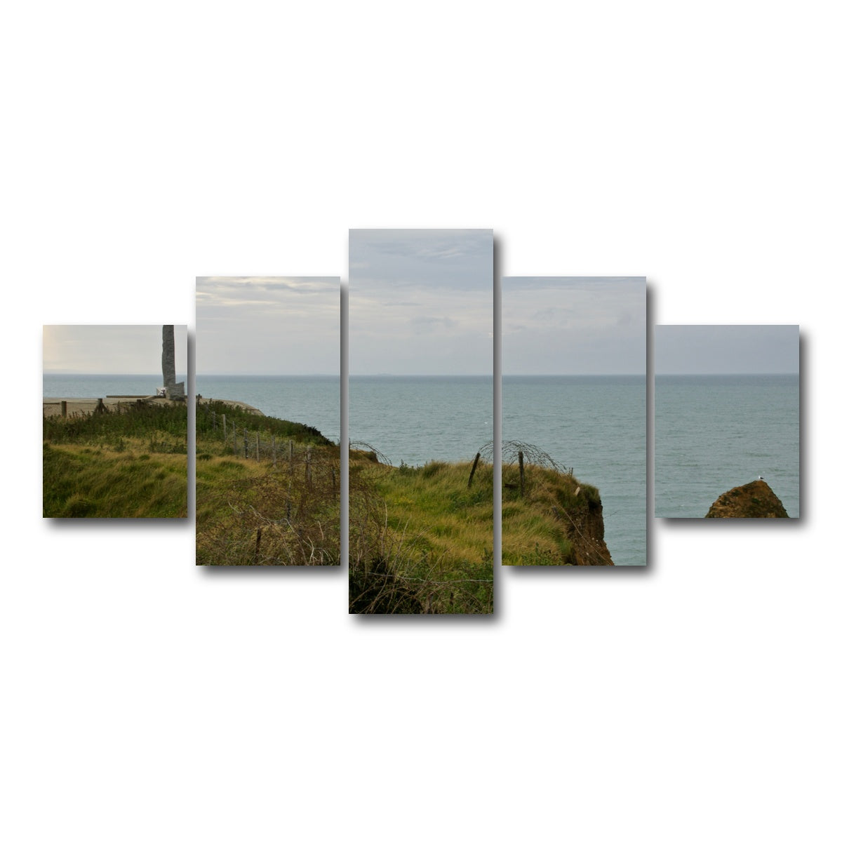 AUTO-MOCKUP WHITE | Pointe du Hoc - D Day | 5 Piece | Gallery Wrap Canvas | group=5_short