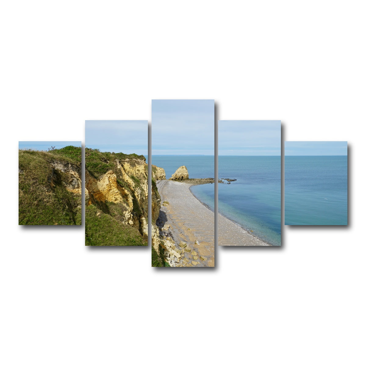 AUTO-MOCKUP WHITE | Pointe du Hoc Bluffs | 5 Piece | Gallery Wrap Canvas | group=5_short