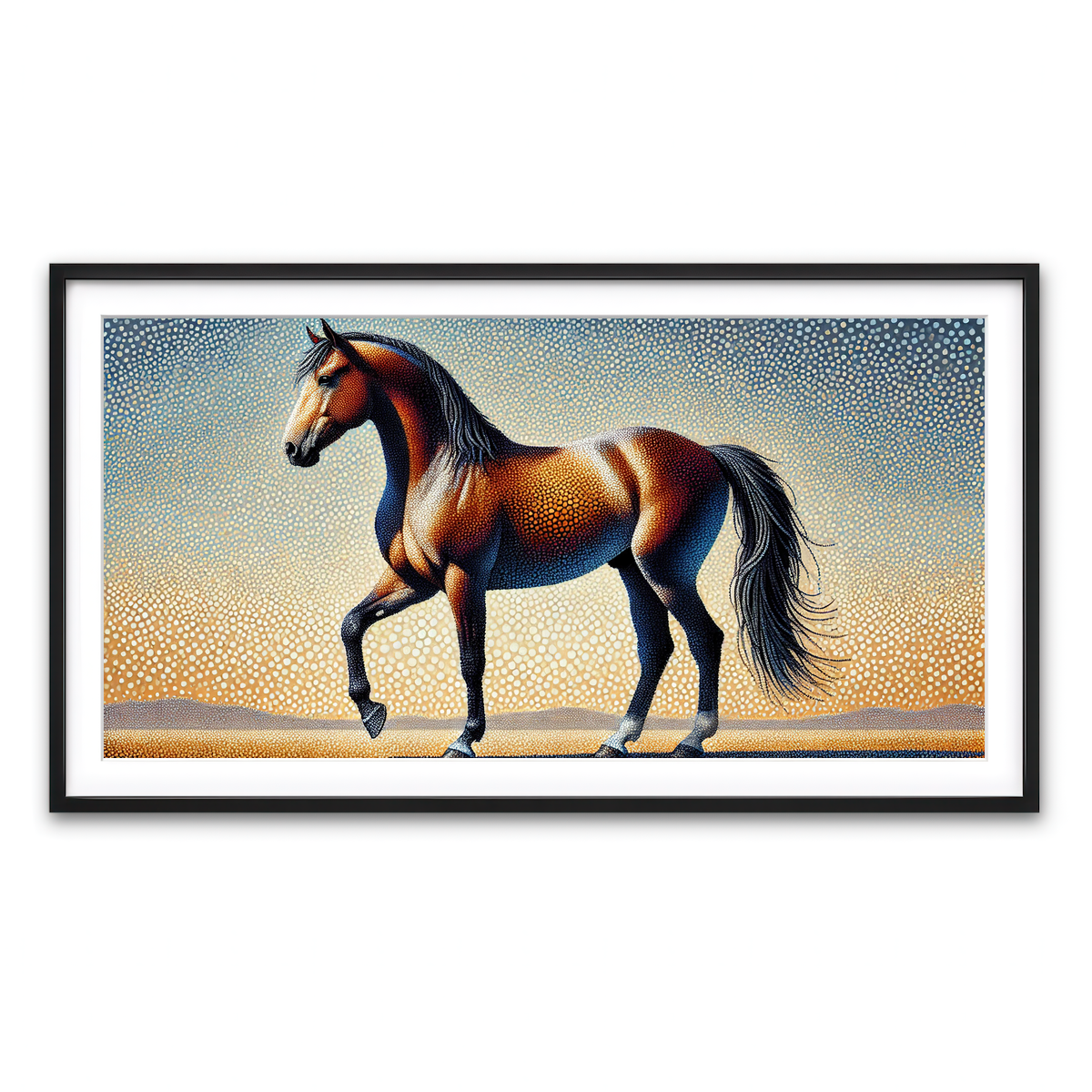 Framed Print 2x1 Black