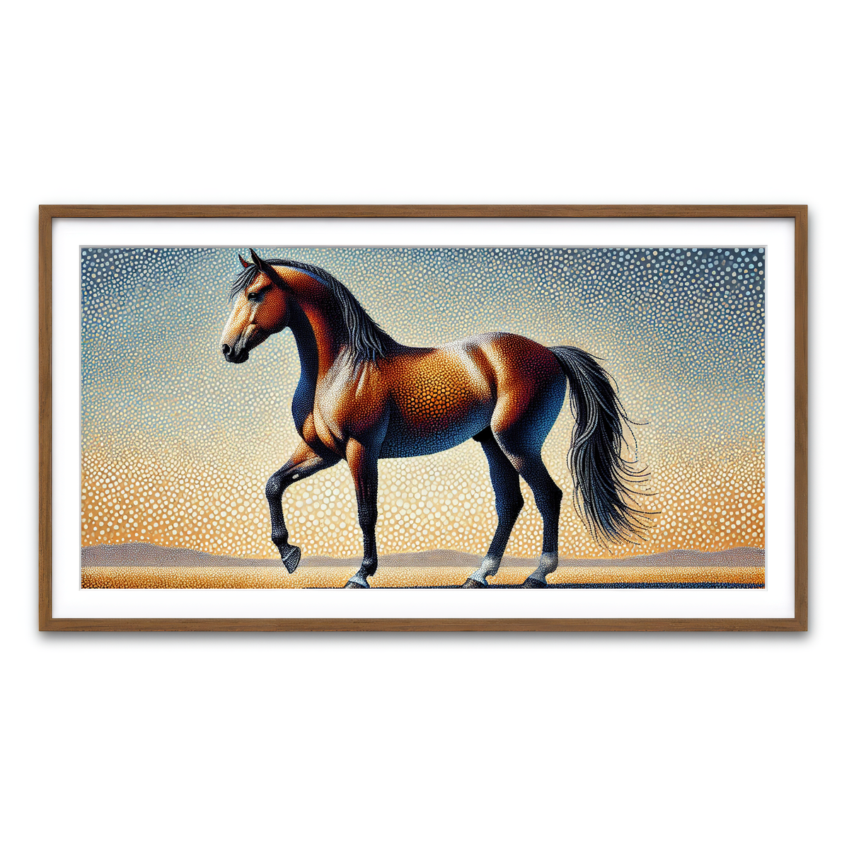 Framed Print 2x1 Walnut