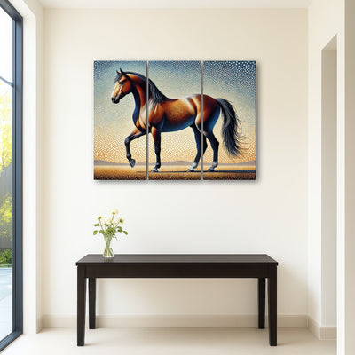 AUTO-MOCKUP ROOM | Pointillism Horse