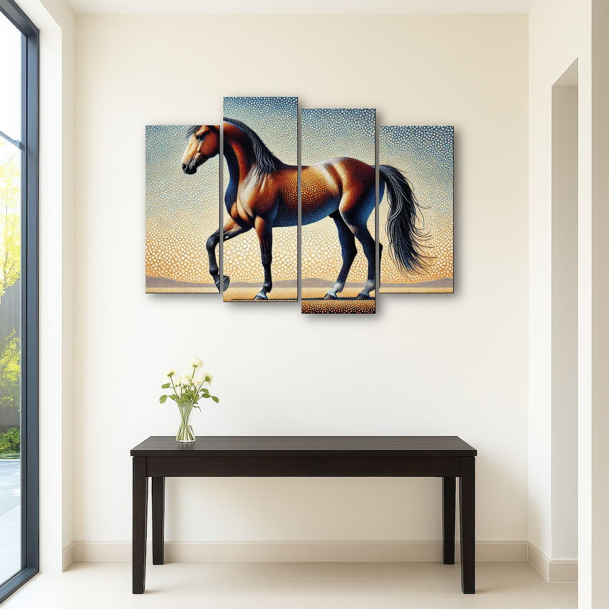 AUTO-MOCKUP ROOM | Pointillism Horse