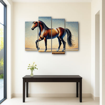 AUTO-MOCKUP ROOM | Pointillism Horse