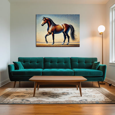 AUTO-MOCKUP ROOM | Pointillism Horse