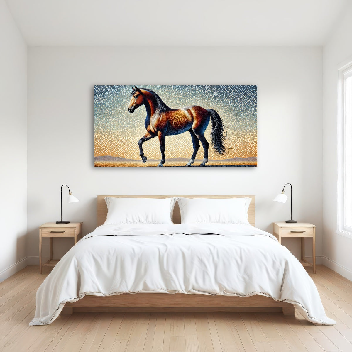 AUTO-MOCKUP ROOM | Pointillism Horse