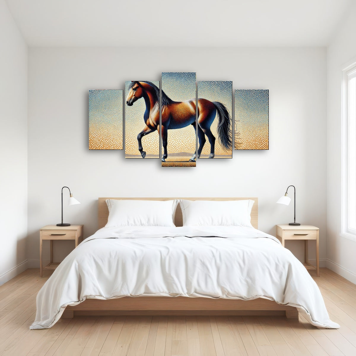 AUTO-MOCKUP ROOM | Pointillism Horse
