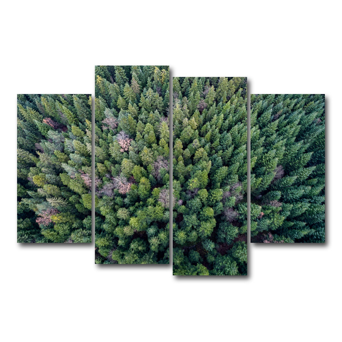 AUTO-MOCKUP WHITE | Pointy Pines | 4 Piece | Gallery Wrap Canvas | group=4_short