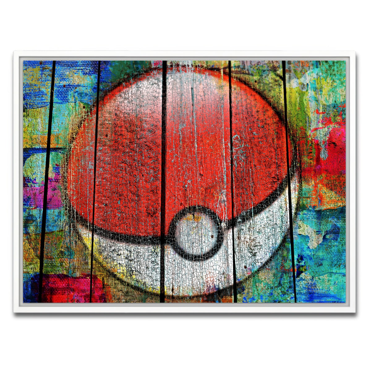 AUTO-MOCKUP WHITE | PokeBall | 1 Piece | White Framed Canvas | group=4x3