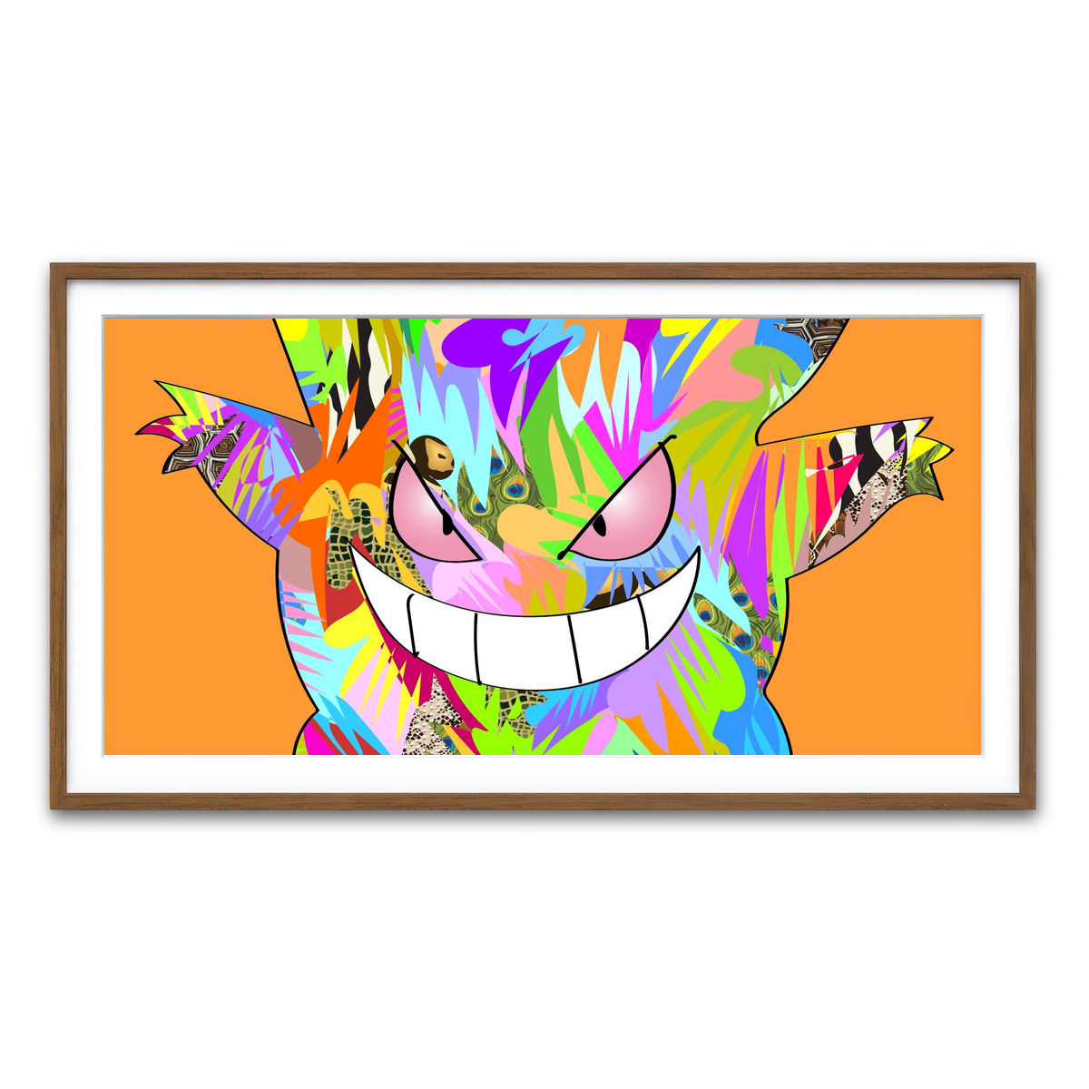 Framed Print 2x1 Walnut