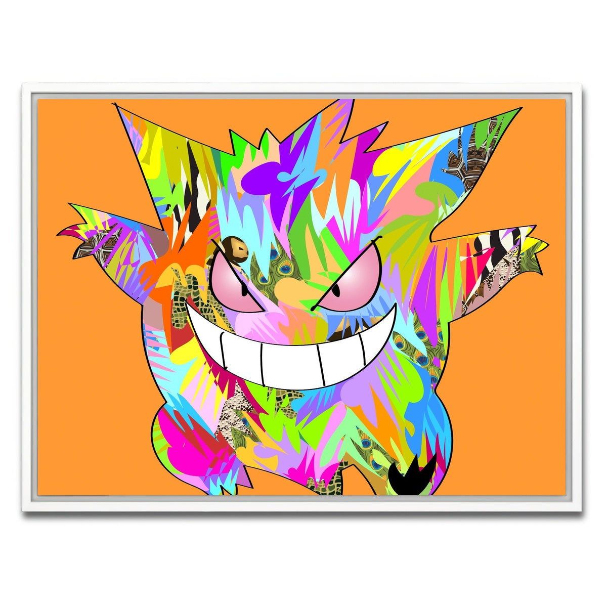 AUTO-MOCKUP WHITE | Pokemon Dark | 1 Piece | White Framed Canvas | group=4x3