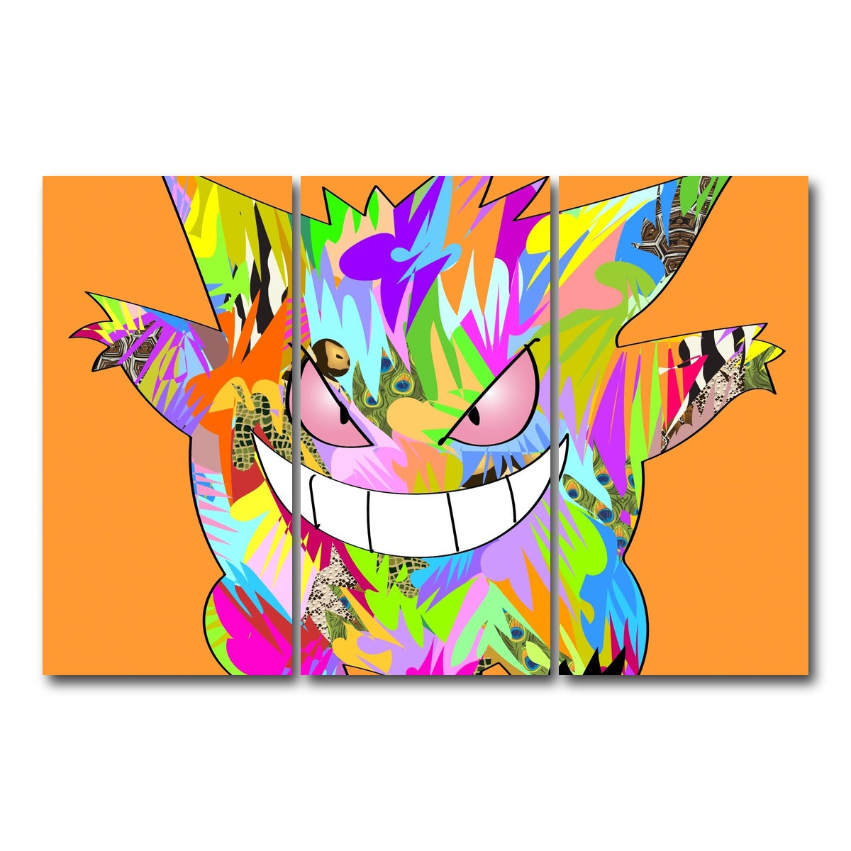 AUTO-MOCKUP WHITE | Pokemon Dark | 3 Piece | Gallery Wrap Canvas | group=12x24