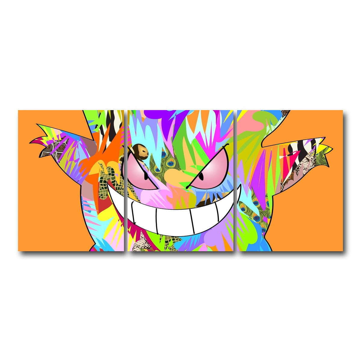 AUTO-MOCKUP WHITE | Pokemon Dark | 3 Piece | Gallery Wrap Canvas | group=18x24