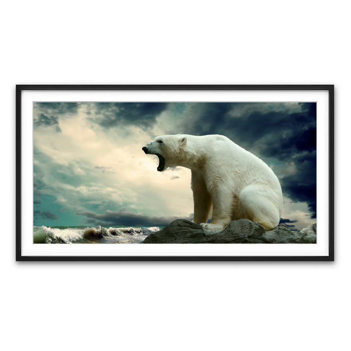 Framed Print 2x1 Black