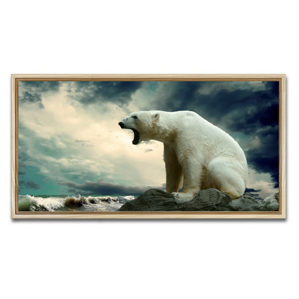 AUTO-MOCKUP WHITE | Polar Escape | 1 Piece | Natural Framed Canvas | group=2x1