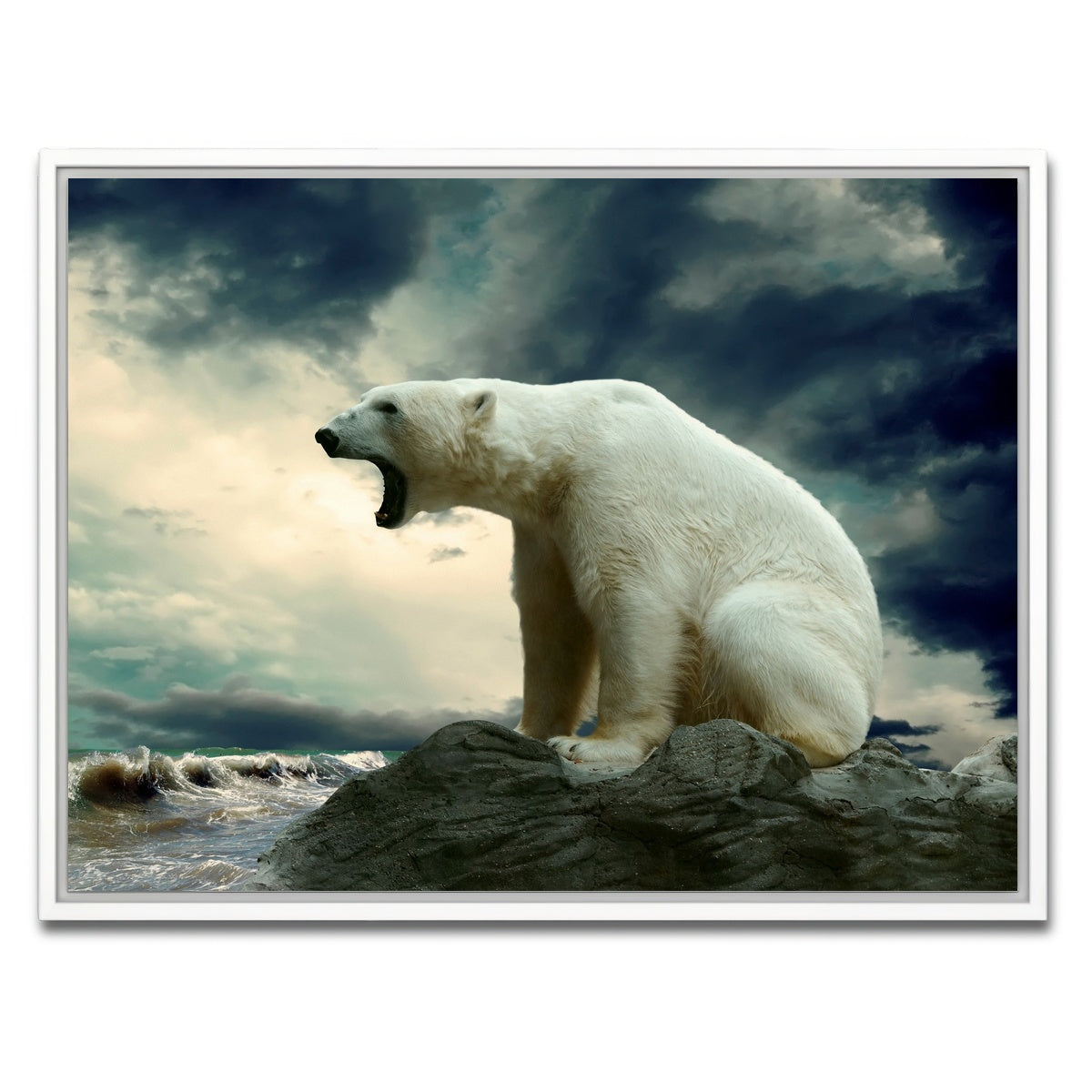 AUTO-MOCKUP WHITE | Polar Escape | 1 Piece | White Framed Canvas | group=4x3