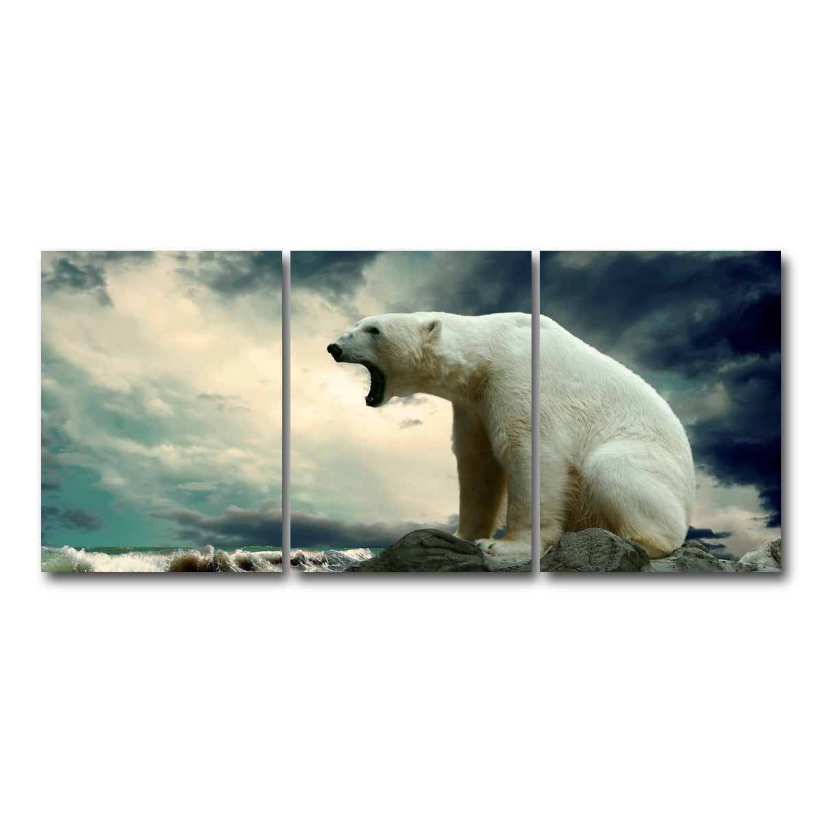 AUTO-MOCKUP WHITE | Polar Escape | 3 Piece | Gallery Wrap Canvas | group=18x24