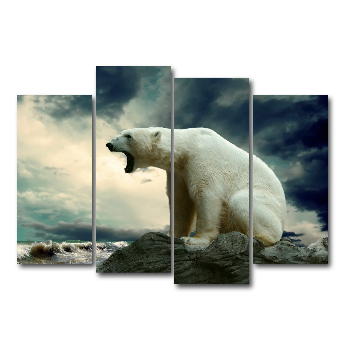 AUTO-MOCKUP WHITE | Polar Escape | 4 Piece | Gallery Wrap Canvas | group=4_normal