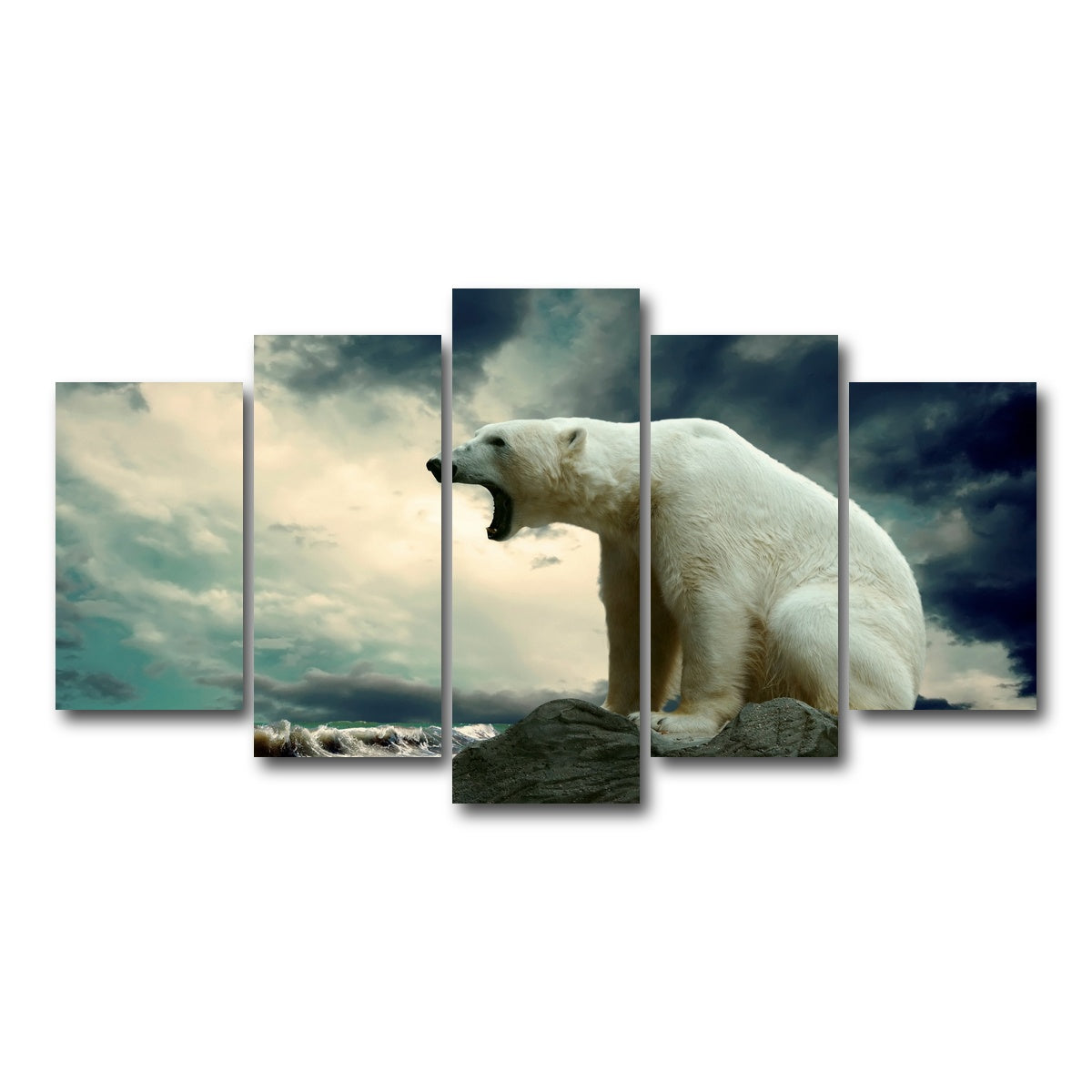 AUTO-MOCKUP WHITE | Polar Escape | 5 Piece | Gallery Wrap Canvas | group=5_normal