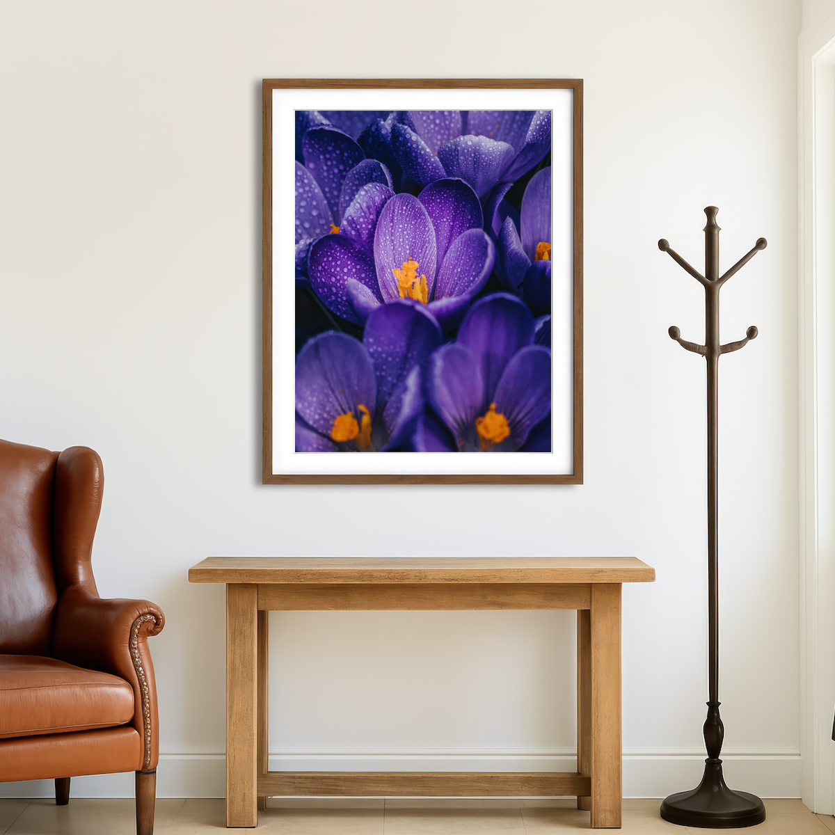 AUTO-MOCKUP ROOM | Pollen Purple Wall Art