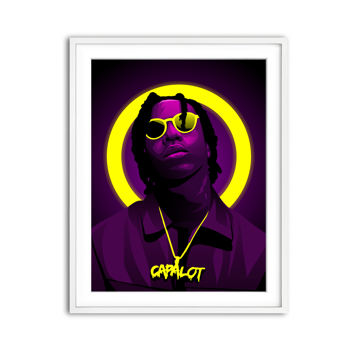 Framed Print 3x4 White