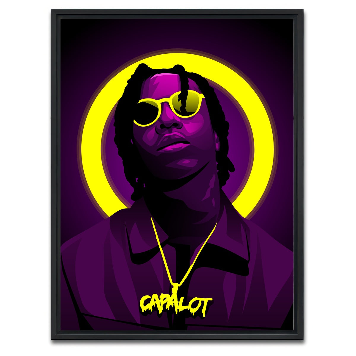 AUTO-MOCKUP WHITE | Polo G | 1 Piece | Black Framed Canvas | group=3x4