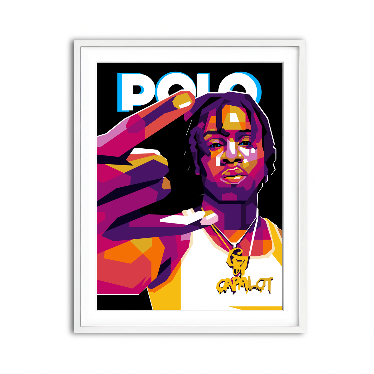 Framed Print 3x4 White