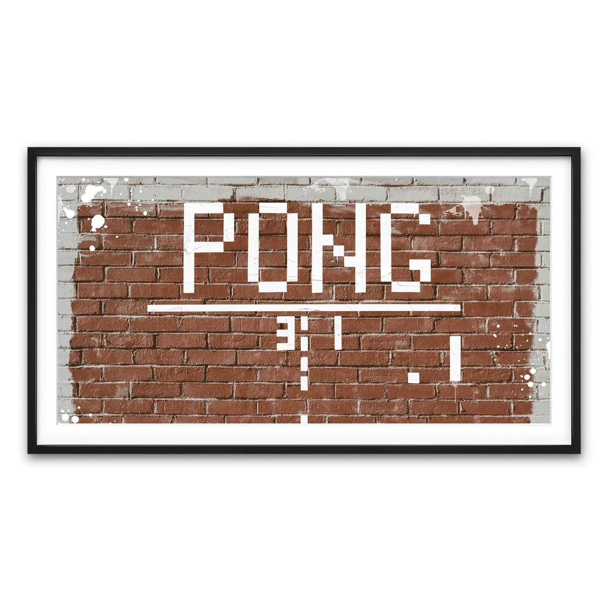 Framed Print 2x1 Black